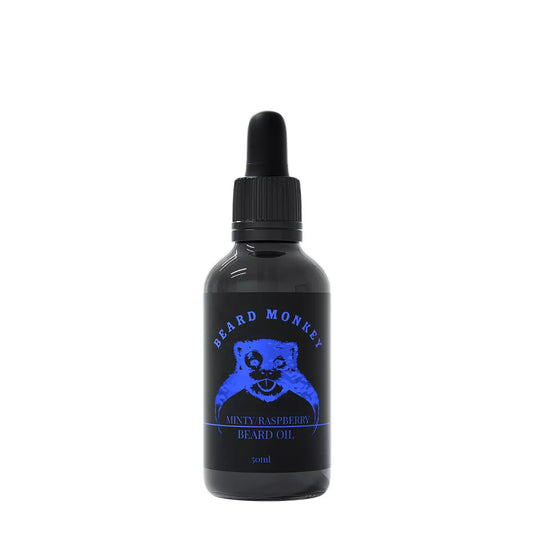 SKÄGGOLJA 50 ML – MINTY & RASPBERRY