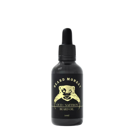 SKÄGGOLJA 50ML – OUD & SAFFRON